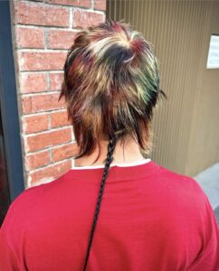 Close-up of Ragtail layers on a client at Assort Osaka, showing piecey texture and 2026 hair trends.