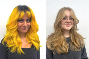 Sabrina Carpenter-inspired curtain bangs at Assort Osaka