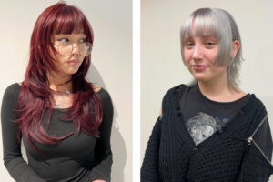 Taylor Swift inspired blunt bangs.